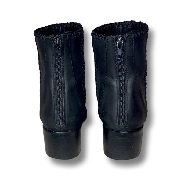 CHELSEA &  VIOLET the Lucy Nubuck Crochet-Detail Booties - Picture 6 of 8